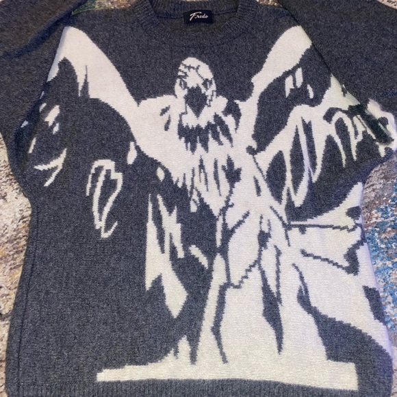 💎RARE💎Awesome Italian FREDO Eagle Sweater, Size Medium - Picture 2 of 7